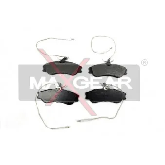 Jeu de 4 plaquettes de frein avant MAXGEAR 19-0549