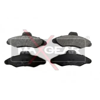 Jeu de 4 plaquettes de frein arrière MAXGEAR 19-0557