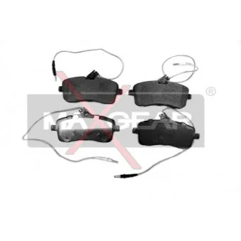 Jeu de 4 plaquettes de frein avant MAXGEAR 19-0560