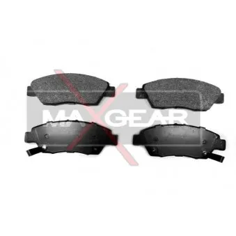 Jeu de 4 plaquettes de frein avant MAXGEAR 19-0573