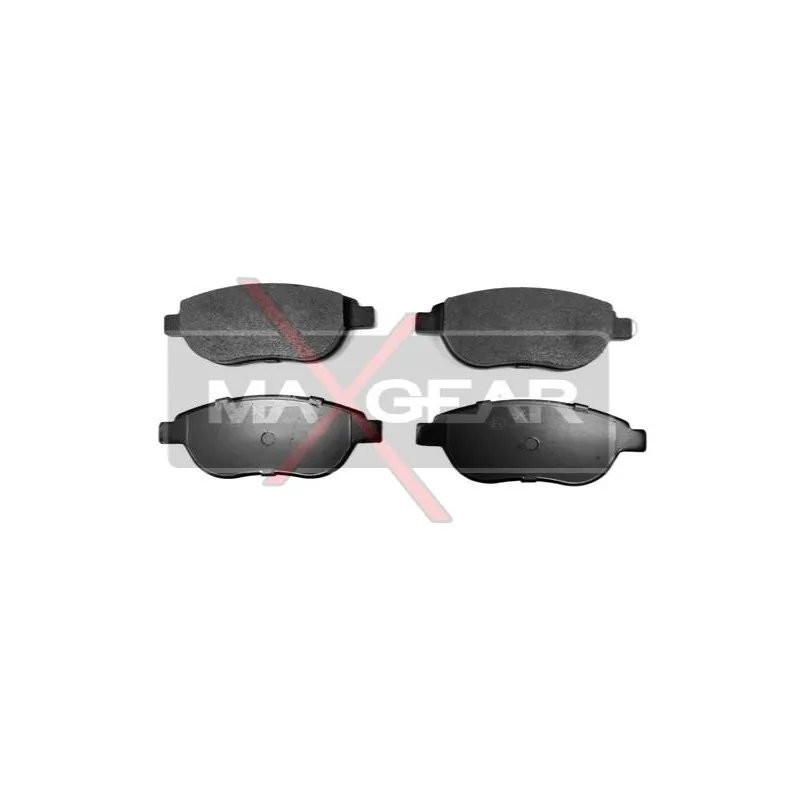 Jeu de 4 plaquettes de frein avant MAXGEAR 19-0576
