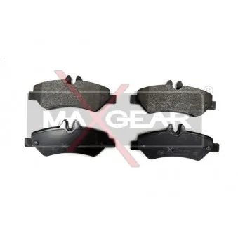 Jeu de 4 plaquettes de frein arrière MAXGEAR 19-0580