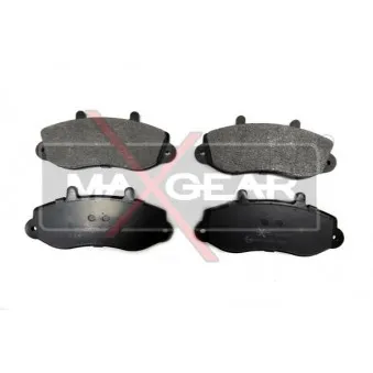 Jeu de 4 plaquettes de frein avant MAXGEAR 19-0587
