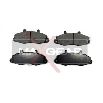 Jeu de 4 plaquettes de frein avant MAXGEAR 19-0588