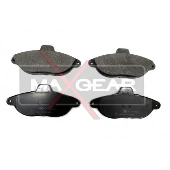 Jeu de 4 plaquettes de frein avant MAXGEAR 19-0591