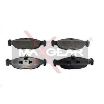 Jeu de 4 plaquettes de frein arrière MAXGEAR 19-0592
