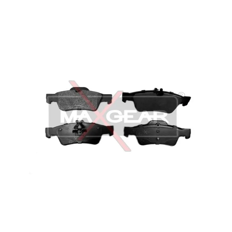 Jeu de 4 plaquettes de frein arrière MAXGEAR 19-0593