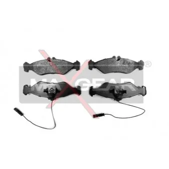 Jeu de 4 plaquettes de frein arrière MAXGEAR 19-0597