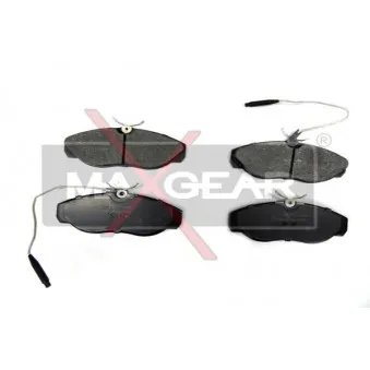 Jeu de 4 plaquettes de frein avant MAXGEAR 19-0611
