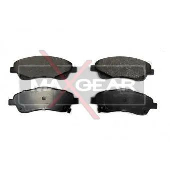 Jeu de 4 plaquettes de frein avant MAXGEAR 19-0625