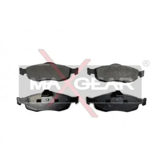 Jeu de 4 plaquettes de frein arrière MAXGEAR 19-0643