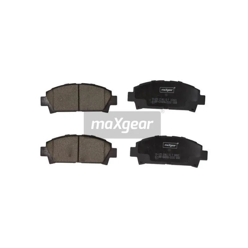 Jeu de 4 plaquettes de frein avant MAXGEAR 19-0647