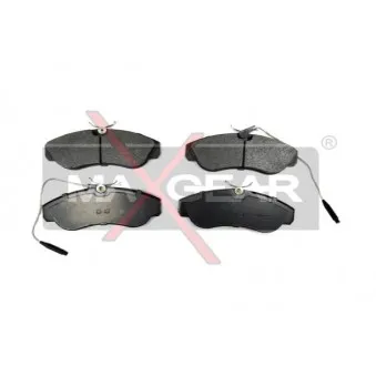 Jeu de 4 plaquettes de frein avant MAXGEAR 19-0663