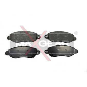 Jeu de 4 plaquettes de frein avant MAXGEAR 19-0672