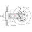 Jeu de 2 disques de frein avant MAXGEAR 19-0682MAX - Visuel 2
