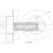 Jeu de 2 disques de frein arrière MAXGEAR 19-0684 - Visuel 2