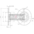 Jeu de 2 disques de frein avant MAXGEAR 19-0690MAX - Visuel 2