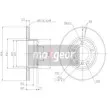 Jeu de 2 disques de frein avant MAXGEAR 19-0692MAX - Visuel 2
