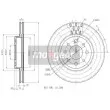 Jeu de 2 disques de frein avant MAXGEAR 19-0703MAX - Visuel 2