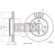 Jeu de 2 disques de frein avant MAXGEAR 19-0747MAX - Visuel 2
