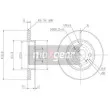 Jeu de 2 disques de frein avant MAXGEAR 19-0751MAX - Visuel 2