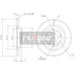 Jeu de 2 disques de frein arrière MAXGEAR 19-0758 - Visuel 2