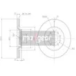 Jeu de 2 disques de frein avant MAXGEAR 19-0760MAX - Visuel 2