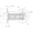 Jeu de 2 disques de frein avant MAXGEAR 19-0763MAX - Visuel 2