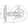 Jeu de 2 disques de frein avant MAXGEAR 19-0774 - Visuel 2