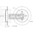 Jeu de 2 disques de frein arrière MAXGEAR 19-0781MAX - Visuel 2