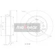 Jeu de 2 disques de frein arrière MAXGEAR 19-0791MAX - Visuel 2