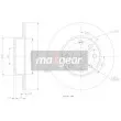 Jeu de 2 disques de frein avant MAXGEAR 19-0795MAX - Visuel 2