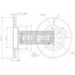 Jeu de 2 disques de frein avant MAXGEAR 19-0803MAX - Visuel 2