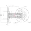 Jeu de 2 disques de frein avant MAXGEAR 19-0804MAX - Visuel 2