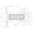Jeu de 2 disques de frein avant MAXGEAR 19-0806MAX - Visuel 2