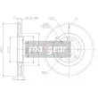 Jeu de 2 disques de frein avant MAXGEAR 19-0807MAX - Visuel 2