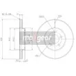 Jeu de 2 disques de frein avant MAXGEAR 19-0811MAX - Visuel 2