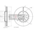 Jeu de 2 disques de frein avant MAXGEAR 19-0812MAX - Visuel 2