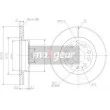 Jeu de 2 disques de frein arrière MAXGEAR 19-0820MAX - Visuel 2