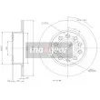 Jeu de 2 disques de frein arrière MAXGEAR 19-0839MAX - Visuel 2