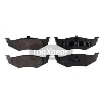 Jeu de 4 plaquettes de frein arrière MAXGEAR 19-0865