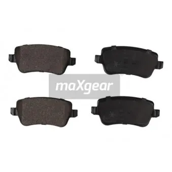 Jeu de 4 plaquettes de frein arrière MAXGEAR 19-0874