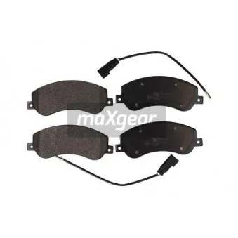 Jeu de 4 plaquettes de frein avant MAXGEAR 19-0878