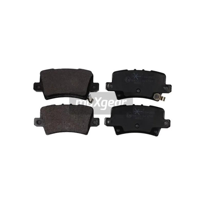 Jeu de 4 plaquettes de frein arrière MAXGEAR 19-0883