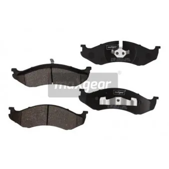 Jeu de 4 plaquettes de frein arrière MAXGEAR 19-0884