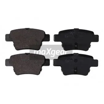 Jeu de 4 plaquettes de frein arrière MAXGEAR 19-0897