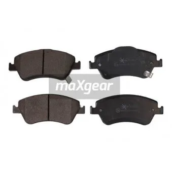 Jeu de 4 plaquettes de frein avant MAXGEAR 19-0901