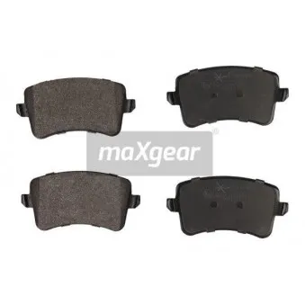 Jeu de 4 plaquettes de frein arrière MAXGEAR 19-0907