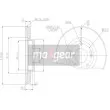Jeu de 2 disques de frein avant MAXGEAR 19-0939MAX - Visuel 2