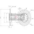 Jeu de 2 disques de frein avant MAXGEAR 19-0945MAX - Visuel 2